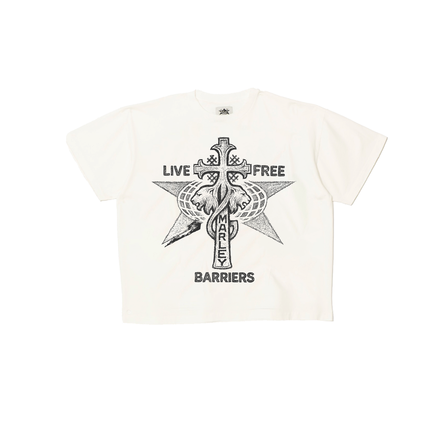 YG X BARRIERS COLLAB 'LIVE FREE' TEE