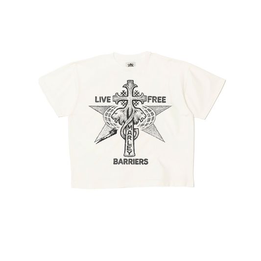YG X BARRIERS COLLAB 'LIVE FREE' TEE