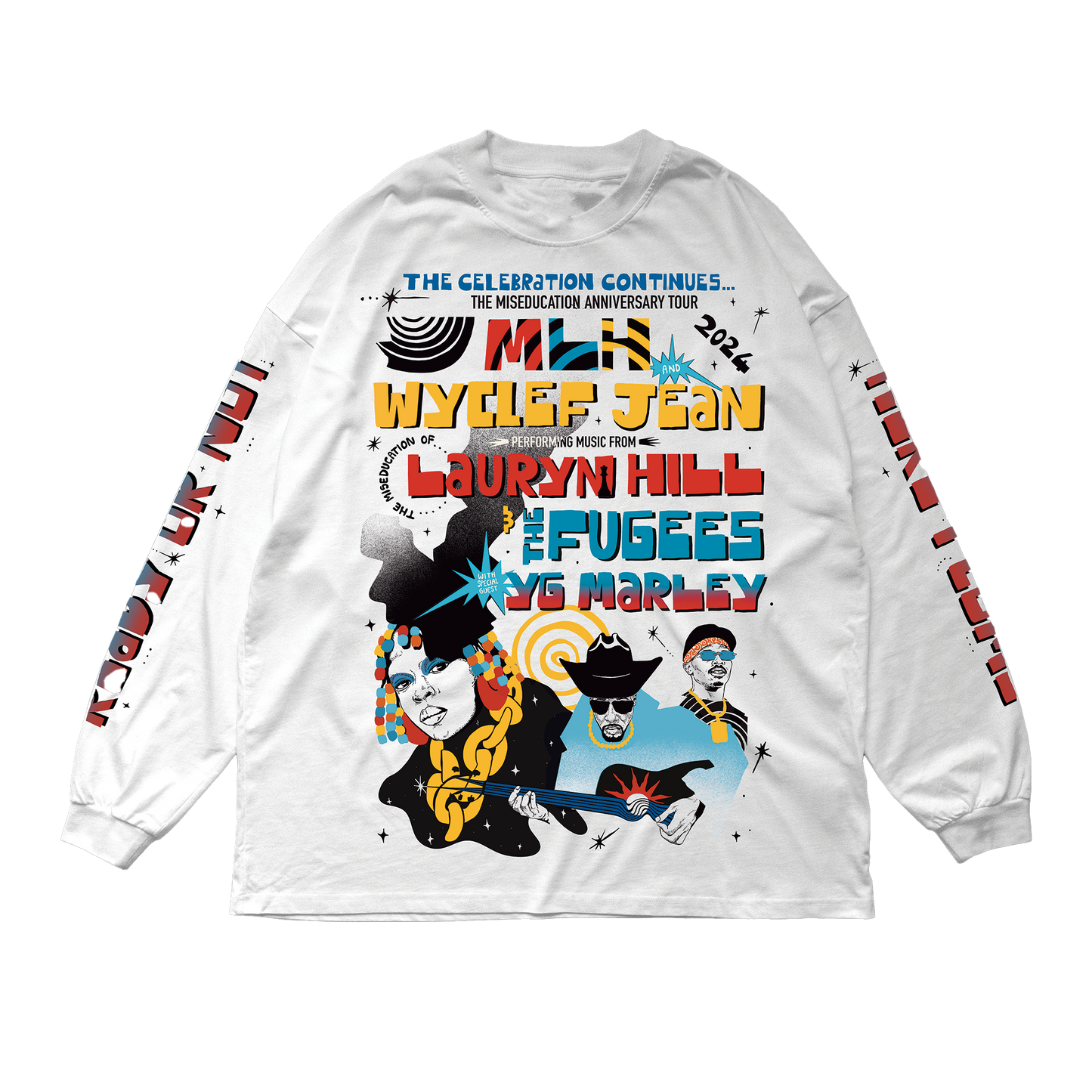 MLH X FUGEES X YG TOUR LONG SLEEVE TEE