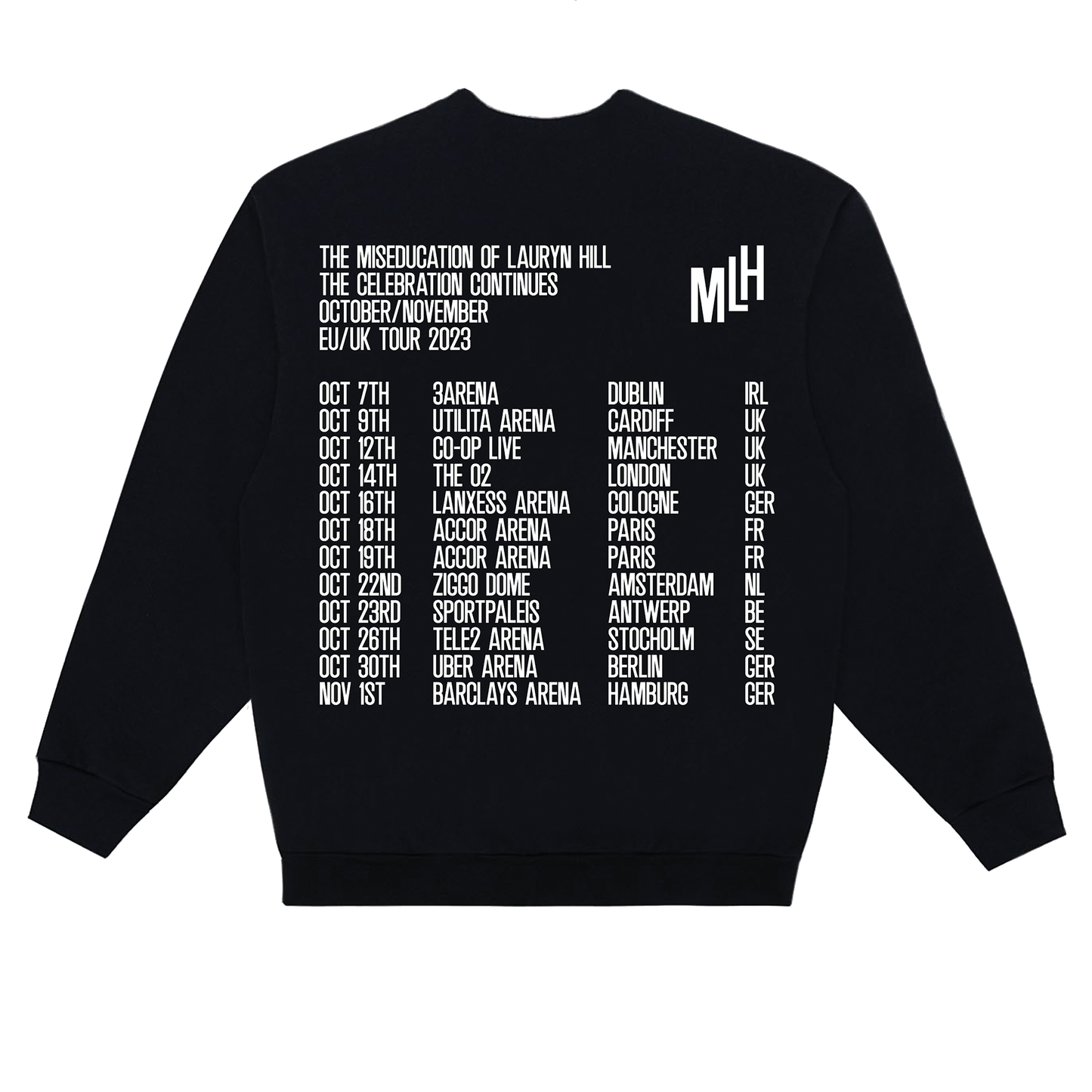 MLH UK/EU TOUR CREWNECK