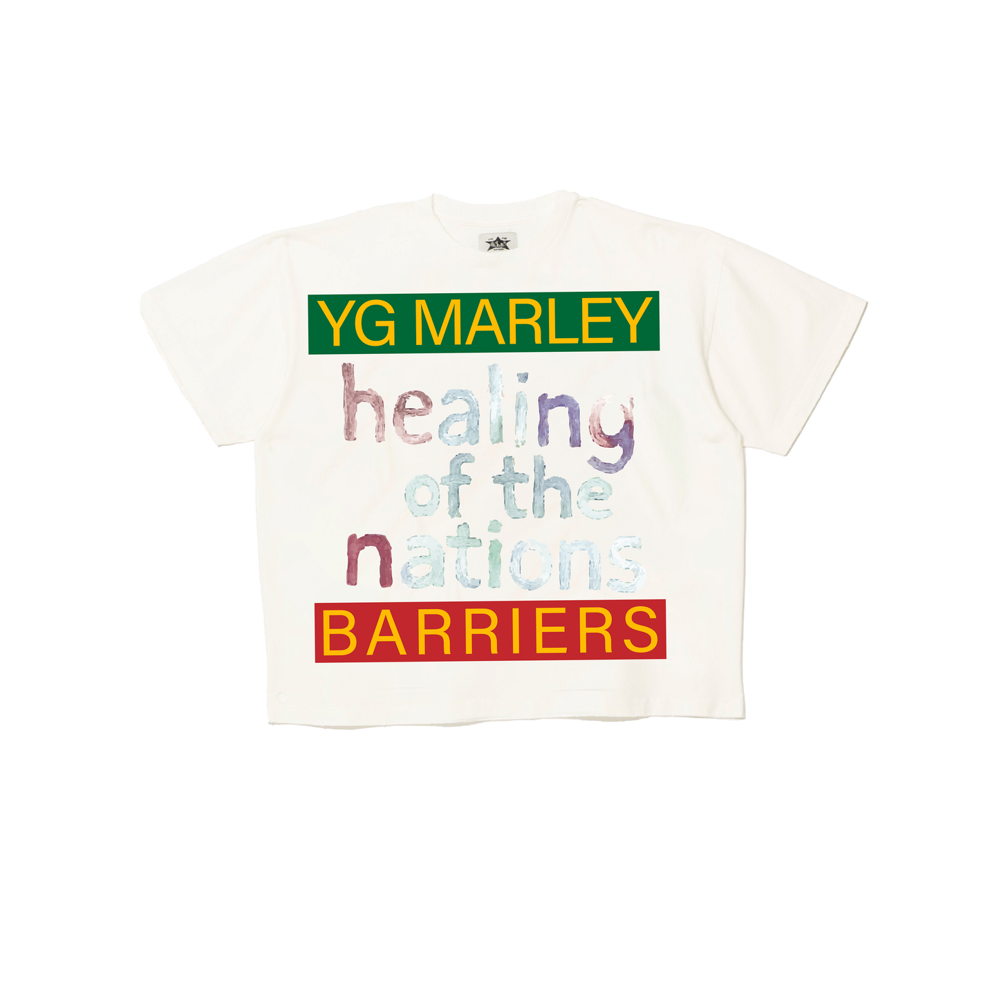YG X BARRIERS COLLAB 'HEALING OF THE NATIONS' TEE