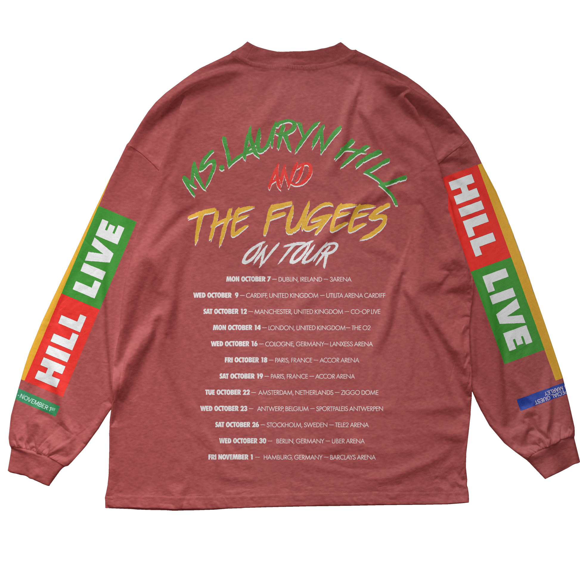 MLH X FUGEES LIVE LONG SLEEVE TEE – Ms. Lauryn Hill MLH X FUGEES LIVE LONG SLEEVE TEE – Ms. Lauryn Hill