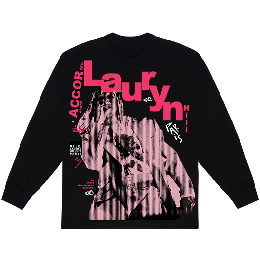 MLH BLACK PARIS POP-UP LONG SLEEVE TEE